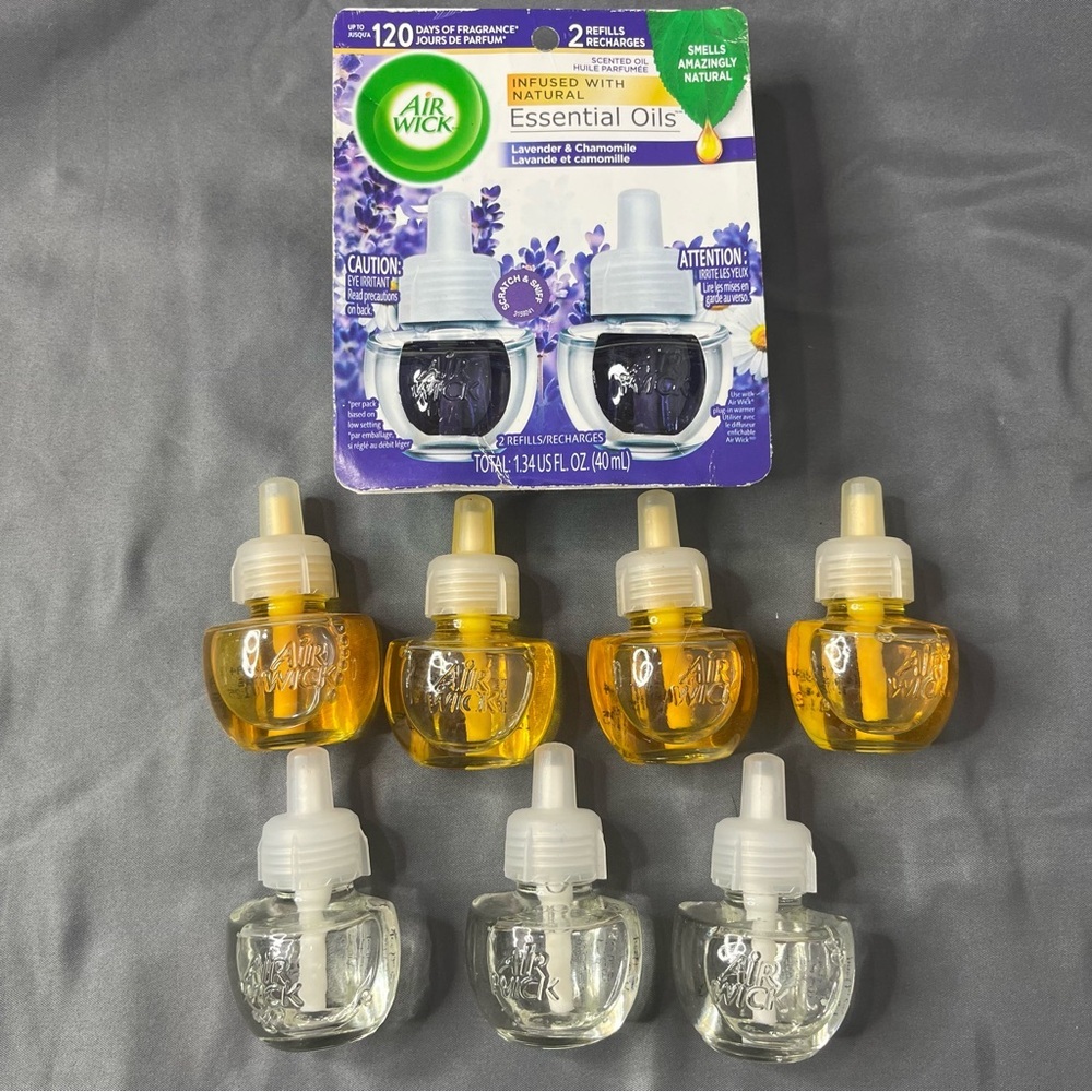 Air Wick Plug-In Refills Fresh Water Lavender Chamomile Lot of 9 V Islands Scent